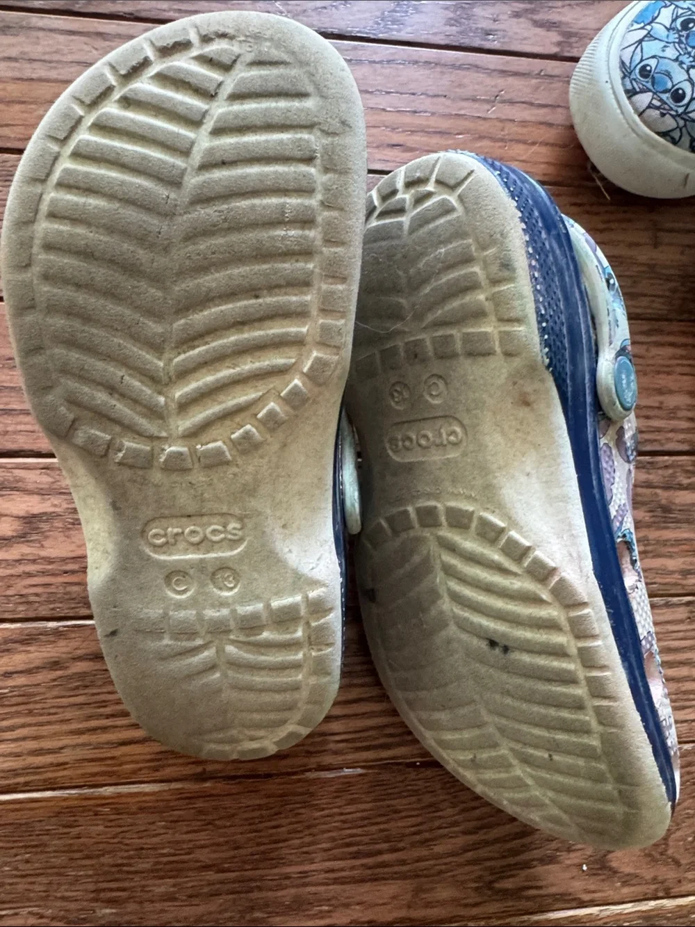 Kids Blue Stitch Pattern Slip-On Shoes